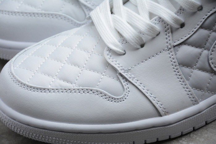 air jordan 1 mid white quilted db6078-100