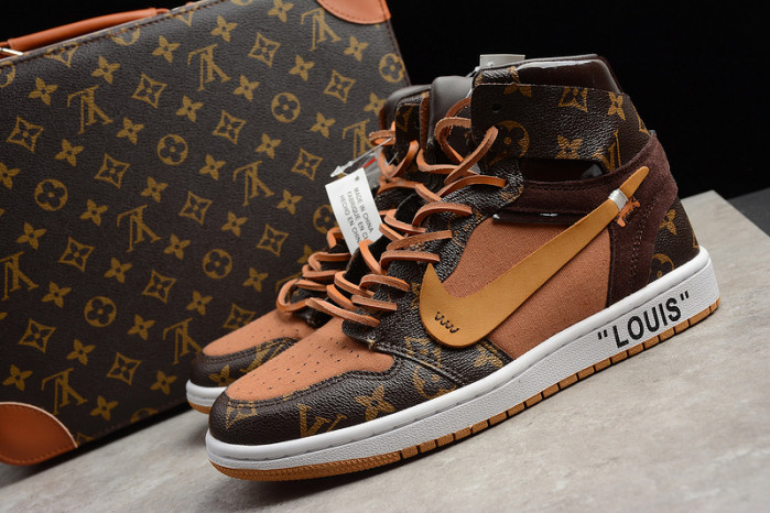 ot x air jordan 1 customs mens - aq0818-202