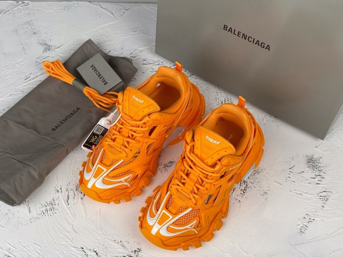 bl track trainers sneaker orange h903p074